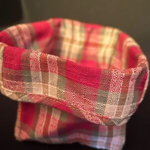 Longaberger Teaspoon Basket Liner-Orchard Park Plaid Fabric